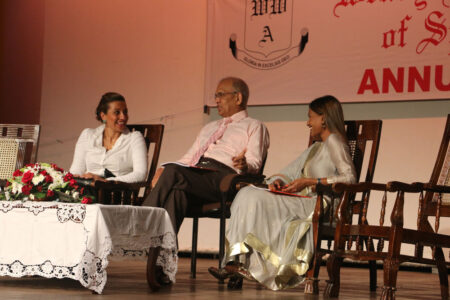 Academy Direcor Monte Holsinger with Guest of Honour Ramalee Wijewardene and Chief Guest NUzreth Jalaldeen
